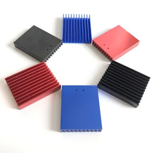 Custom Color Anodized Chip Heatsink Electronic Heatsink 45 W *10 H *55 L Mm