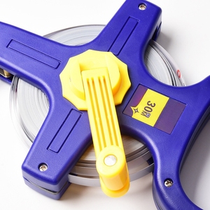 휴대용 건설 엔지니어링 줄자 ABS 스틸 프레임 두꺼운 내구성 30m 50m 100m 방수 미터법 시스템 스탠드 - Product Image 5