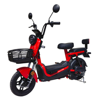Vélo électrique personnalisable avec moteur brushless, batterie au plomb-acide ou au lithium 48V, phares avant et arrière et klaxon pour adulte