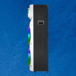 2025 mới đến USB phí Nhựa + Gỗ RGB LED nhấp nháy ánh sáng loa chuyên nghiệp hoạt động khói lớn Loa sân khấu - Product Image 4