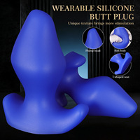 Vente en gros usine : Plug anal en silicone avec ancre portable, masseur de prostate à base en T, entraîneur anal, fournisseur en gros BDSM