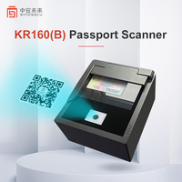 Sinosecu Pasaport Tarayıcı Okuyucu CMOS Sensör 500DPI 2 Saniyede Tarama OCR Kimlik Kartı Okuyucu QR Kod RFID MRZ Self Servis Kiosku için