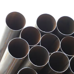 Fábrica venda direta costura reta aço soldado tubo redondo tubo de aço carbono para Material de Construção