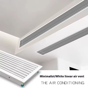 Griglie in alluminio bianco montaggio incasso <span class=keywords><strong>aria</strong></span> <span class=keywords><strong>condizionata</strong></span> sfiato ABS in plastica tipo ventilazione esterna registri griglie - Product Image 5