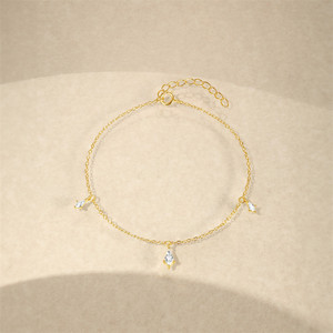 Dernier design de bracelet réglable, bijoux, bracelet à maillons en zircon pour filles - Product Image 3