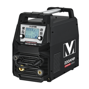 Machine à souder LEVIN XTRAMIG CE 200A <span class=keywords><strong>Synergic</strong></span> 4-en-1 <span class=keywords><strong>MIG</strong></span> <span class=keywords><strong>MAG</strong></span> MMA TIG, soudeuse à inverter IGBT avec écran LCD numérique - Product Image 2