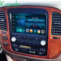 Autoradio Android 9 pouces de style original pour Toyota Land Cruiser 100 Lexus LX470 1998-2002 Navigation GPS Stéréo CarPlay 4G SIM