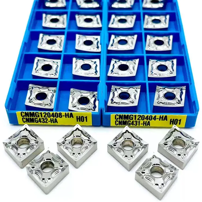 Utensili da taglio con inserto con punta per inserto in lega di alluminio CNMG120404-HA H01 tipi di inserti Cnc utensile per tornitura