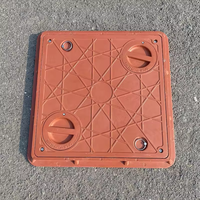 Couvercle de manhole carré léger en composite BMC FRP 500x500mm pour drainage