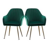 Fauteuil Confort Moderne avec Pieds en Métal Doré, Chaise d'Appoint en Velours Beige pour Salon et Salle à Manger avec Coussin