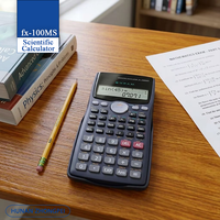 Calculatrice scientifique rose Fx-570MS, 401 fonctions, 40 constantes scientifiques, non programmable, alimentée par piles, pour étudiants en ingénierie