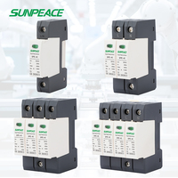 Parafoudre DC 2P 500V MOV pour Système Solaire, Disjoncteur de Protection Contre les Surtensions T2, Protection Photovoltaïque 500V MOV