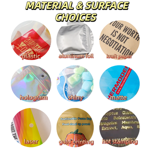 ถุงพลาสติกใส่ขนม ขนาด 500 กรัม 1000 กรัม สีชมพู คุณภาพดี แบบก้นแบน มีซิปแบบตัว T สำหรับขนมหวาน - Product Image 6