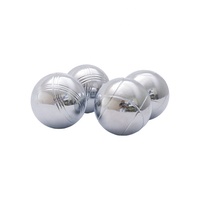 Jeu de boules de pétanque jaunes, 8 boules de 73 mm en acier, avec sac de transport, jeu de pétanque pour l'extérieur, le jardin, la cour, les familles