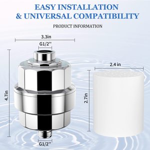 Vòi Hoa Sen Lọc 20-STAGE Shower Head lọc đánh bóng Chrome cho cứng wate sản lượng cao tắm lọc nước để loại bỏ - Product Image 4