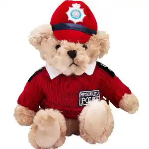 Pull robe de police taille personnalisée, uniforme en peluche, ours en peluche, cadeaux d'anniversaire pour enfants