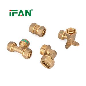 IFAN Compre Materiales <span class=keywords><strong>de</strong></span> Plomería a Precio <span class=keywords><strong>de</strong></span> Fábrica, Acoplamiento <span class=keywords><strong>de</strong></span> Latón <span class=keywords><strong>de</strong></span> 16MM-32MM, Conexión <span class=keywords><strong>de</strong></span> Compresión PEX - Product Image 6