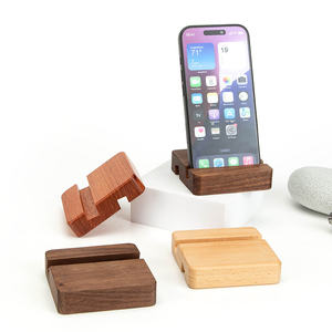 Soporte de Madera para <span class=keywords><strong>Teléfono</strong></span> YUESHEN, Base de Escritorio de Madera Sólida de Nogal y Haya, Piezas Mecanizadas por CNC - Product Image 4