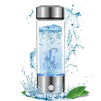 Bouteille d'eau intelligente à hydrogène avec logo personnalisé 420ml Bouteille d'eau à hydrogène en verre H2 pour générateur d'eau à hydrogène