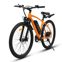 Vélo de montagne électrique TXED personnalisé avec frein à disque mécanique à 7 vitesses, moteur de moyeu arrière de 250 W, fourche à suspension, certification CE