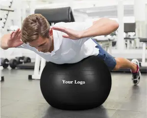 高品质瑜伽球52厘米最佳黑色大ab练习锻炼伸展疗法怀孕瑜伽球
