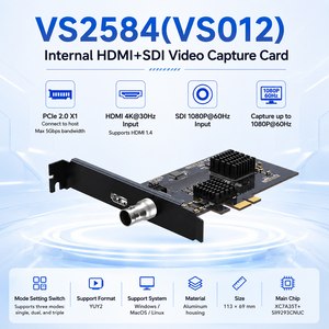 PCIe 2.0 X1 + SDI ไฮบริด4K30/1080P60 YUY2กล้องโหมดเดี่ยว/สอง/สามโหมดพร้อมการ์ดจับภาพวิดีโอ - Product Image 1