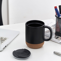 Cadeau promotionnel marketing OEM, bon prix, 380 ml, sans BPA, compatible micro-ondes, compatible lave-vaisselle, base en liège, sublimation moderne
