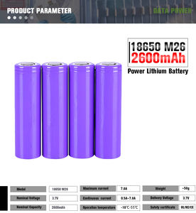 بطاريات ليثيوم أيون أسطوانية قابلة لإعادة الشحن 3.7 فولت 18650 بسعة 2600 مللي أمبير للبيع بالجملة، مخصصة للمصابيح اليدوية - Product Image 6