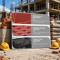 Grillage de coffrage monobloc en fer galvanisé soudé, 3 options de contour, couleur naturelle pulvérisée, ignifuge et stable