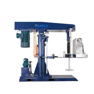 hocheffiziente dispersions-fettmaschine acryl farbenherstellungsmaschinen auf wasserbasis hydraulische hebevorrichtung hochgeschwindigkeitsmischer