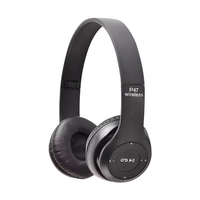 Auriculares intrauditivos inalámbricos plegables 5,0 True con micrófono Bass TF y tarjeta de memoria estéreo para DJ Mobile & Audiophile Use