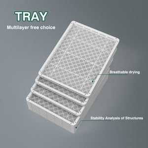 Chariots de séchage industriels en acier inoxydable à 18 niveaux, séchoir suspendu pour plantes, chariot de séchage, système de séchage pour <span class=keywords><strong>jardin</strong></span> hydroponique - Product Image 5