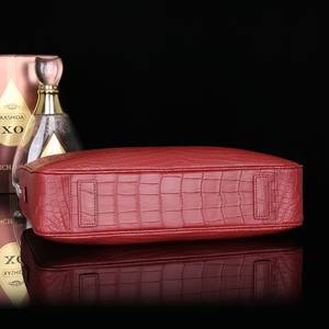 กระเป๋าเอกสารหนังจระเข้แท้ใหม่ นุ่มสบาย สำหรับผู้ชาย กระเป๋าสะพายไหล่สุดหรู ทนทาน จุของได้เยอะ - Product Image 5