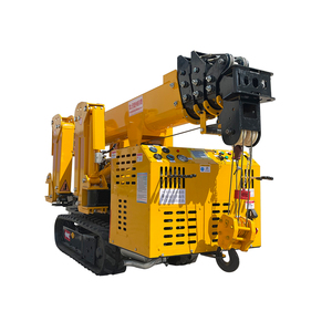 Mini-grue araignée portable 3T-5T, grue de levage sur chenilles compacte avec rotation à 360° Rotation et certification CE pour les toitures et la construction - Product Image 3