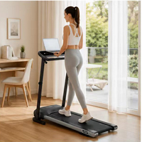 Caminadora Plegable Profesional 2 en 1 de 2HP y 12km/h, con Capacidad de Carga Máxima de 150kg, Absorción de Impactos, para Caminar y Correr en Casa o Gimnasio, OEM