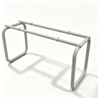 Piétement de table moderne en acier inoxydable, structure métallique robuste avec pieds carrés pour table basse, mobilier de bureau à domicile, base en acier pour salle à manger