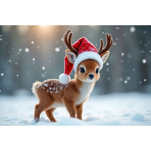 ชุดฝึกซ้อมทรงกลมสำหรับผู้ใหญ่ชุดภาพวาดประดับเพชรสุดคลาสสิกน่ารักสำหรับเทศกาลคริสต์มาส - Product Image 1