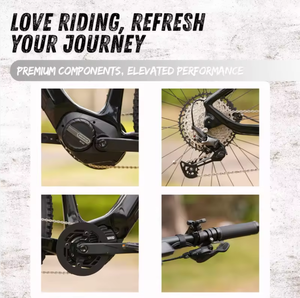Vélo Électrique Tout-Terrain EM8 en Fibre de Carbone, Moteur Brushless M560 48V500W, Couple de 140Nm, Vitesse Max. 45km/h, Batterie Lithium 14Ah, Vélo Électrique de Sport et d'Aventure EM8 48V 14Ah - Product Image 2