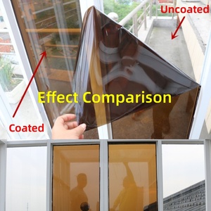 Autocollants PET transparents bruns autocollants, film isolant thermique, film <span class=keywords><strong>occultant</strong></span> anti-UV, respectueux de l'environnement pour fenêtres - Product Image 3