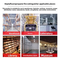 Système d'extinction d'incendie électromagnétique suspendu BAOAN XQQC FM200, équipement de protection incendie compact certifié ISO7165, garantie 12 mois