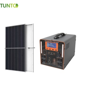 Système de générateur solaire Lifepo4 200W 600W 1200W avec batterie 880Wh 1200Wh pour stockage d'énergie solaire hors réseau, <span class=keywords><strong>station</strong></span> portable - Product Image 1