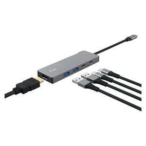 HUB 3 en 1 DALYX USB C Gris 26062 - Product Image 3