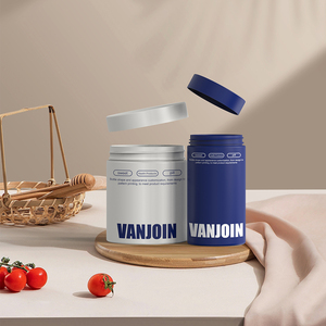 Pot en plastique premium sans BPA de 150g et 250g avec couvercle à vis hermétique pour aliments pour bébés, nutrition biologique, conception Health First - Product Image 2