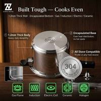 Cuisinières à pression en acier inoxydable de qualité commerciale Zhenneng Electric 8L, robustes, avec intérieur antiadhésif