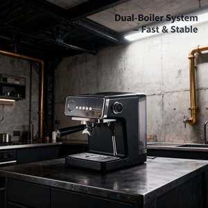 Machine à expresso semi-automatique intelligente <span class=keywords><strong>de</strong></span> haute qualité, multifonctionnelle, pour usage commercial, cafetière <span class=keywords><strong>italienne</strong></span>, système <span class=keywords><strong>de</strong></span> brassage 15 bars, pour voiture et camping-car - Product Image 4