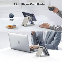 Compatible avec la coque arrière magnétique à fentes pour cartes, support à charnière magnétique, tissus techniques, utilisation sur bureau, support magnétique