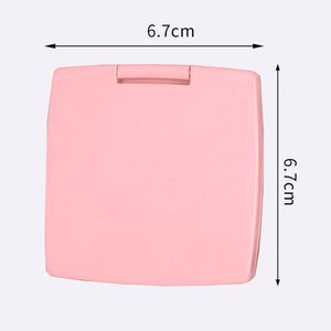 Wholesale Your Logo Double Side Portable Makeup <b>Mirror</b> Mini Pink Black Hand Held Porket <b>Mirrors</b> for Travel - Product Image 6