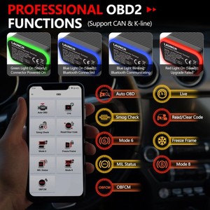 เครื่องมือวินิจฉัยรถยนต์แบบเชื่อมต่อบลูทูธ AIOBD รุ่นปี 2026 ฟังก์ชัน OBD ครบถ้วน เครื่องสแกน OBD2 สำหรับระบบ Android และ IOS - Product Image 4