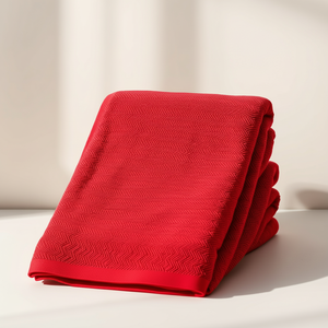 Serviette de bain de luxe en coton turc à séchage rapide Serviette de bain tissée en gros de couleur unie durable et écologique - Product Image 1