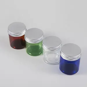 Nice honey plastic candy spices pet food jar cream with lid metal rice storage container